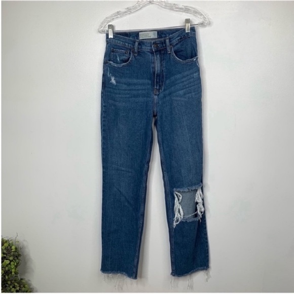 Abercrombie & Fitch Denim - Abercrombie & Fitch Jeans Women’s 0/25 90’s Straight‎ Ultra High Rise